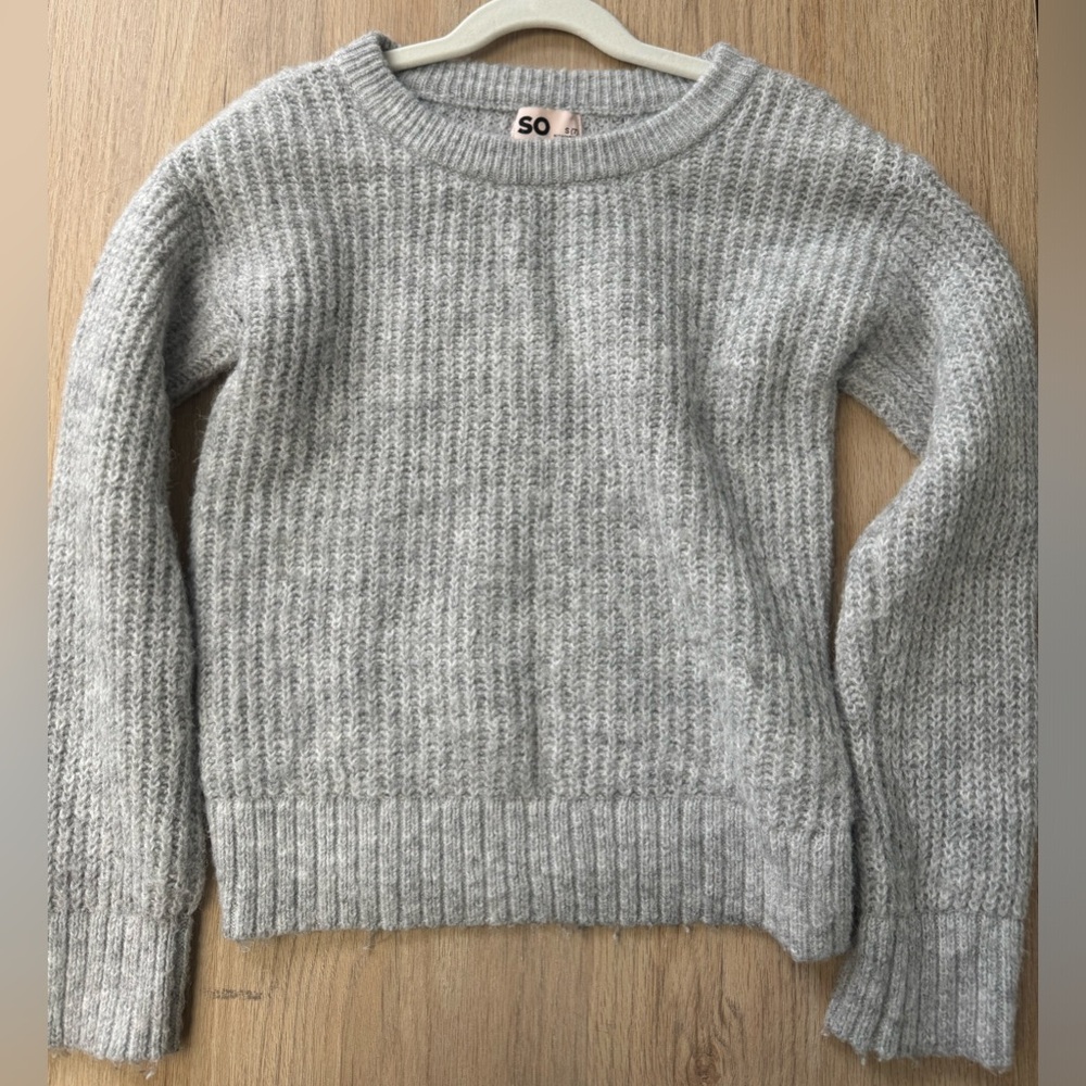 SO Girls Gray Sweater